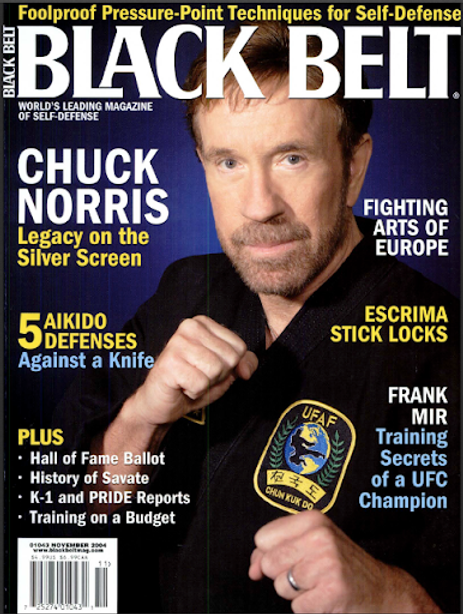 Chuck Norris na capa da BB Mag com SideKicks