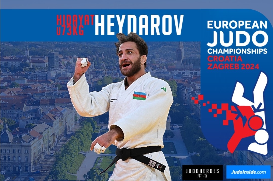Hidayat Heydarov domina a categoria de peso até 73kg com terceiro título europeu