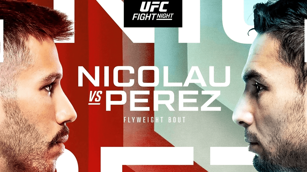 Nicolau x Perez hoje!  Ao vivo do UFC Apex, na ESPN+ e Fight Pass