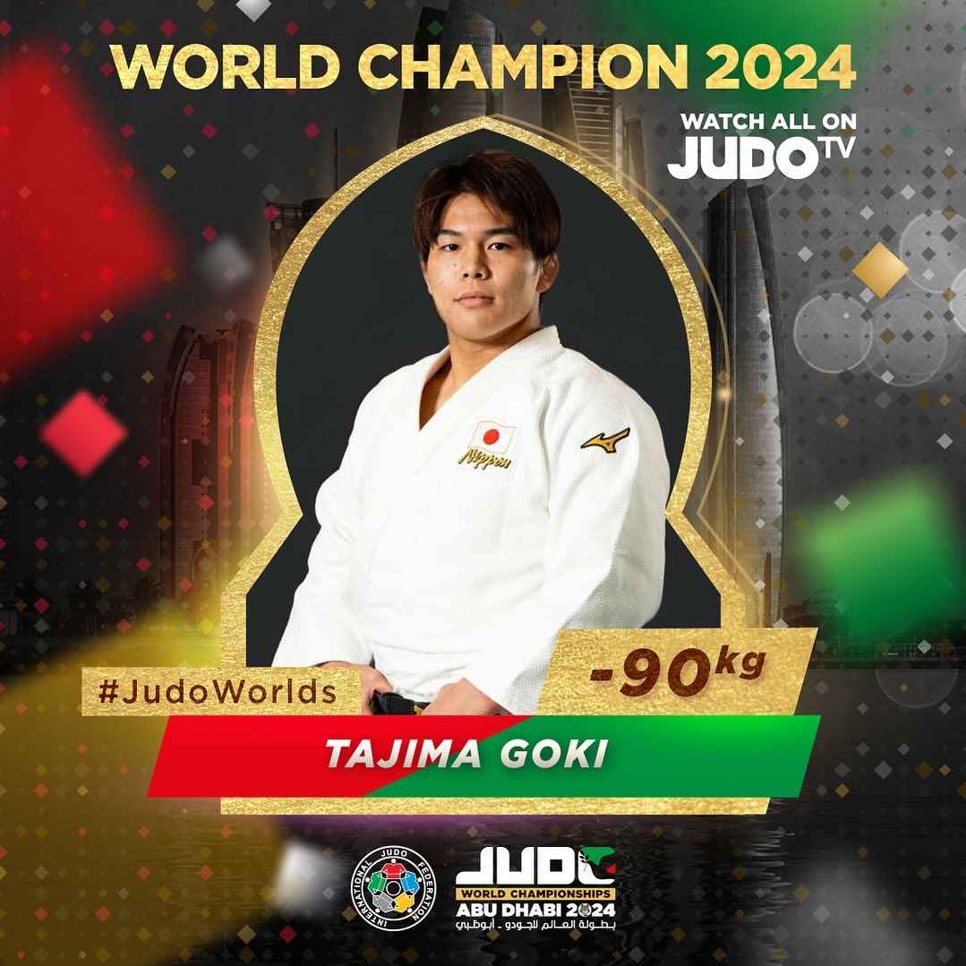 Goki Tajima atordoa o campo e conquista o título mundial até 90kg