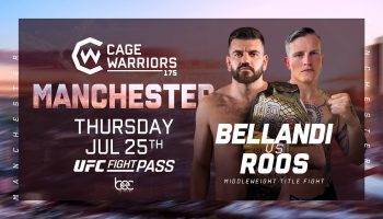 Bellandi x Roos luta pelo título definida para Cage Warriors 175 em Manchester em 25 de julho