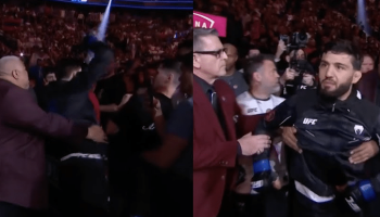 Arman Tsarukyan suspenso e multado por briga de fãs no UFC 300