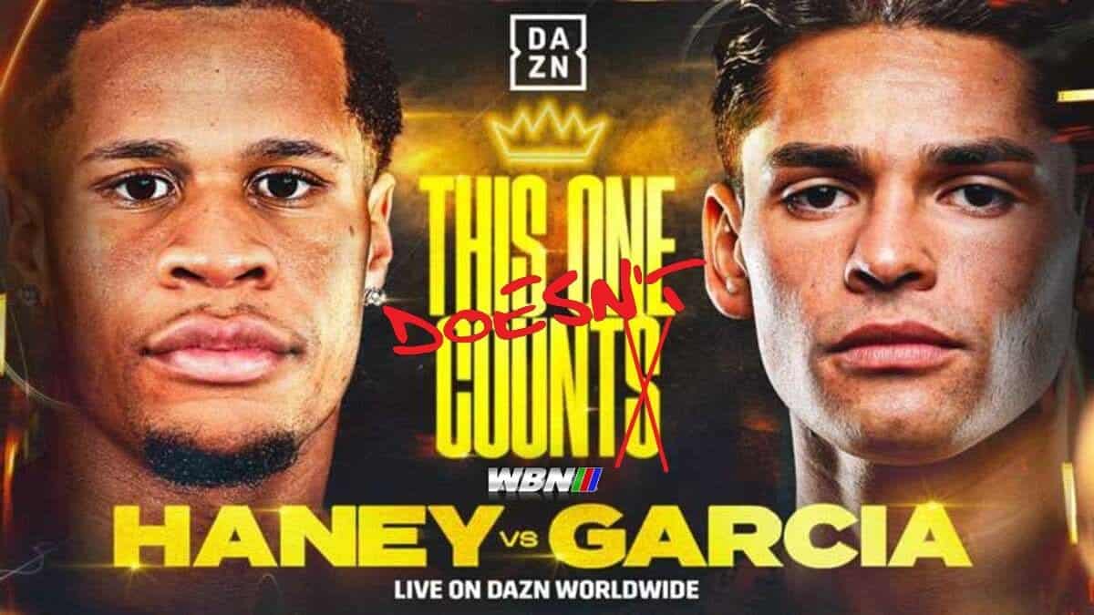 Haney vs Garcia poster This One Doesn