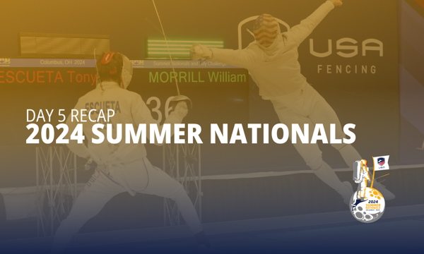 Summer Nationals 2024, Recapitulação do Dia 5: Clubes fornecem um impulso bem-vindo de energia enquanto esgrimistas lutam pelo ouro